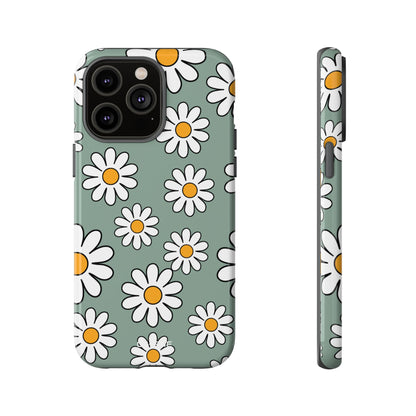Daisies Dance Playfully - iPhone Case