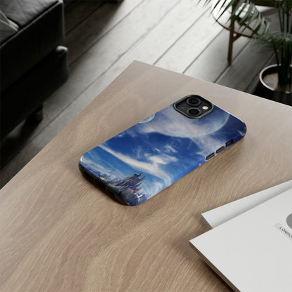 Landscape in fantasy planet 89 - Protective Phone Case