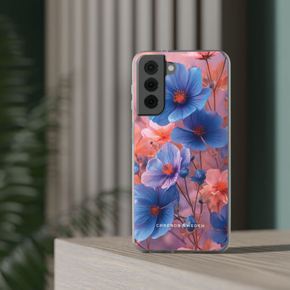 Harmonious Blooming Blues and Pinks Samsung S21 - Flexi Phone Case