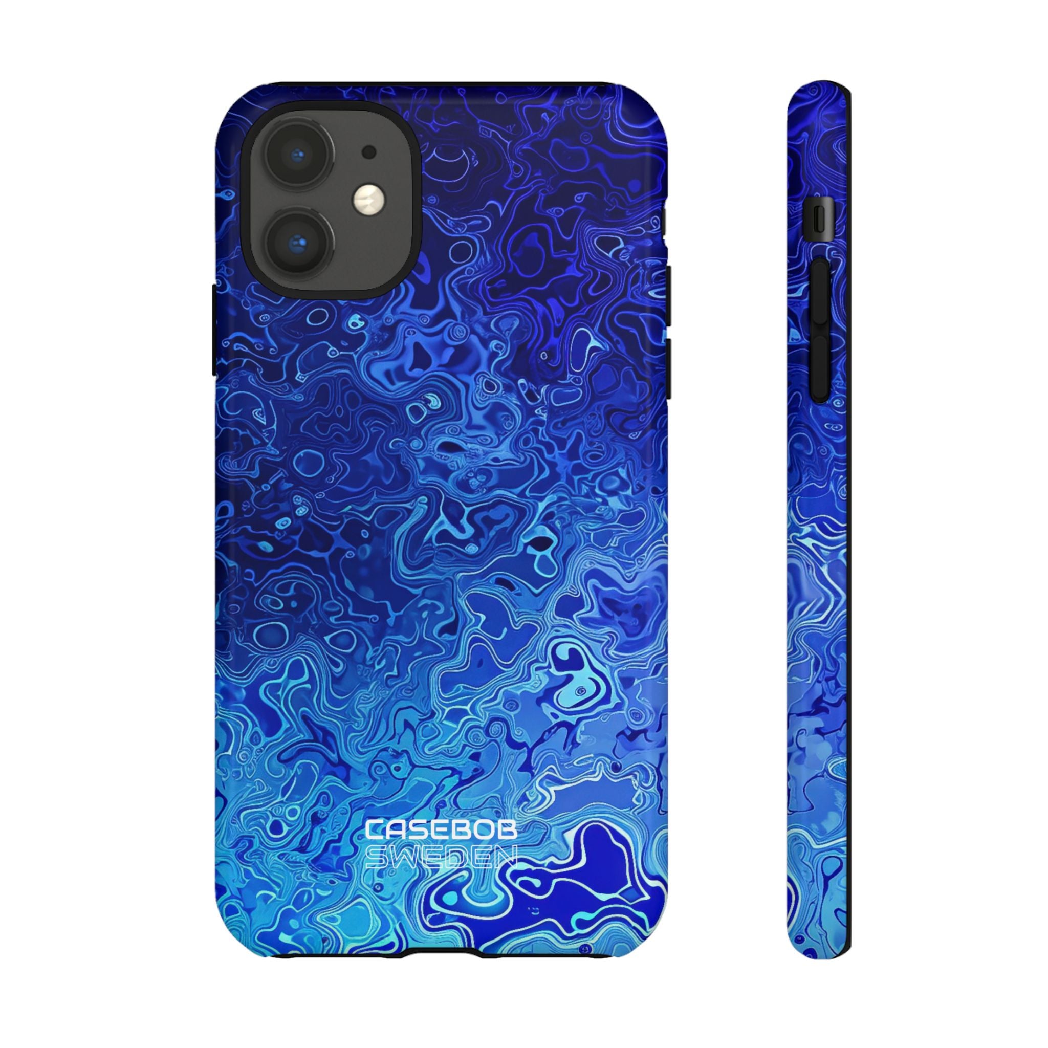 Swirling Blue Currents iPhone 11 - Tough