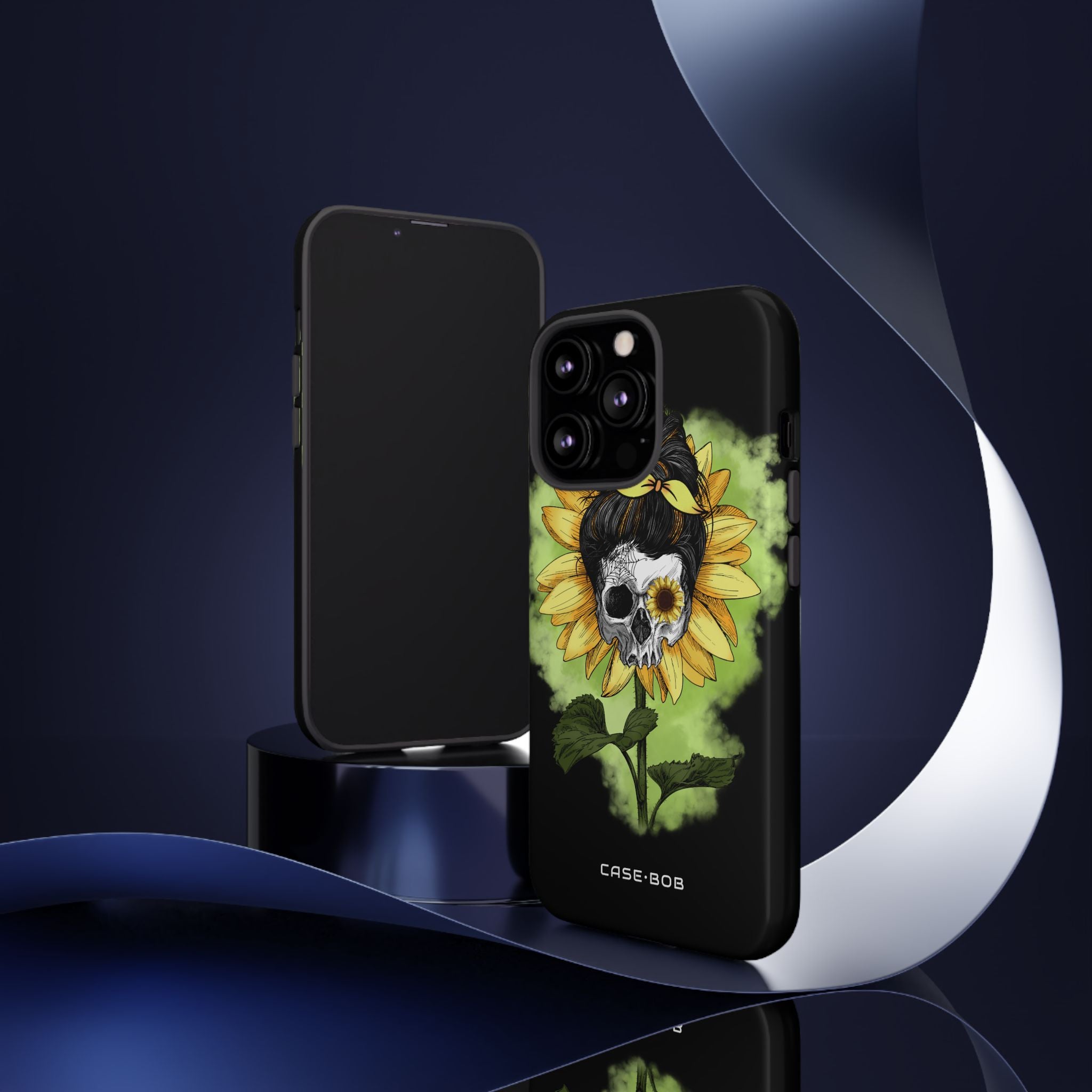 Sunflower Skull iPhone 13 Pro Case - Tough