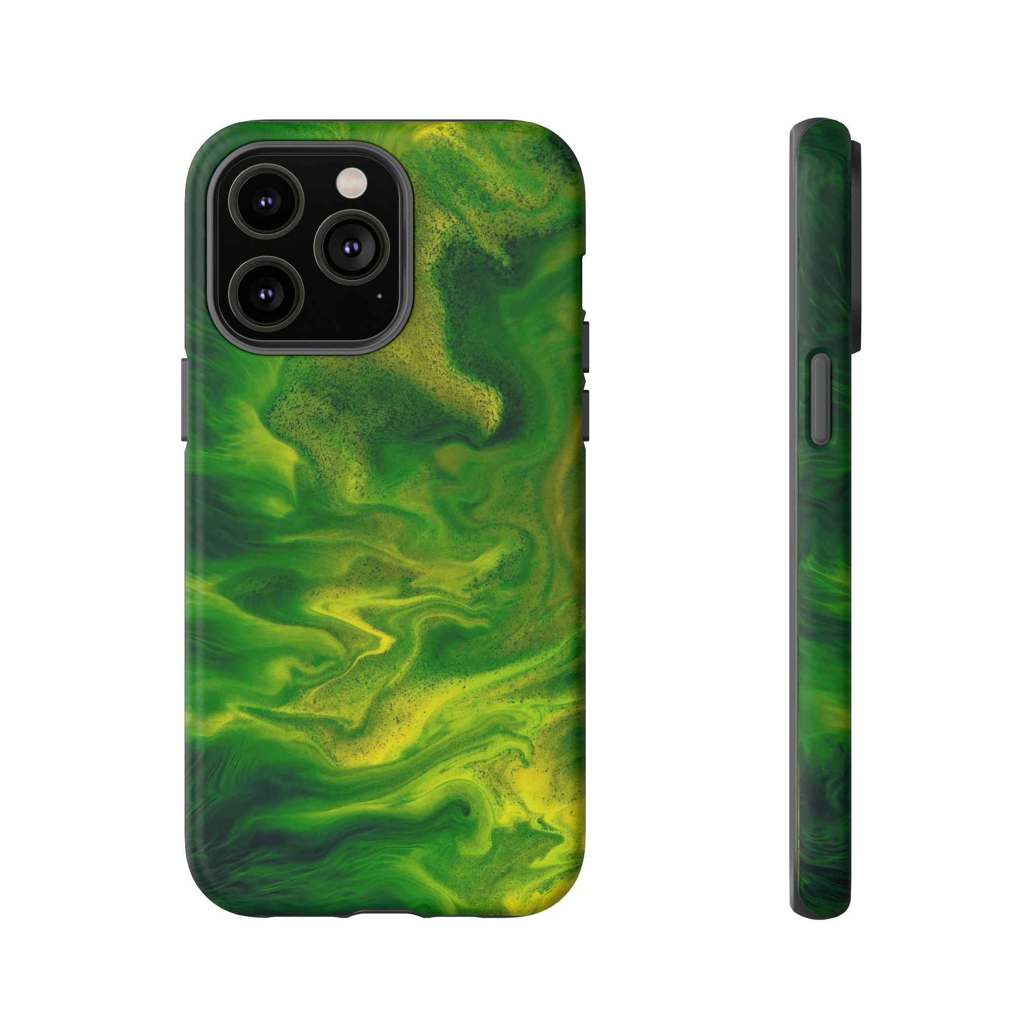 Green Smoke Ink Art iPhone Case (Protective) iPhone 14 Pro Max Matte Phone Case