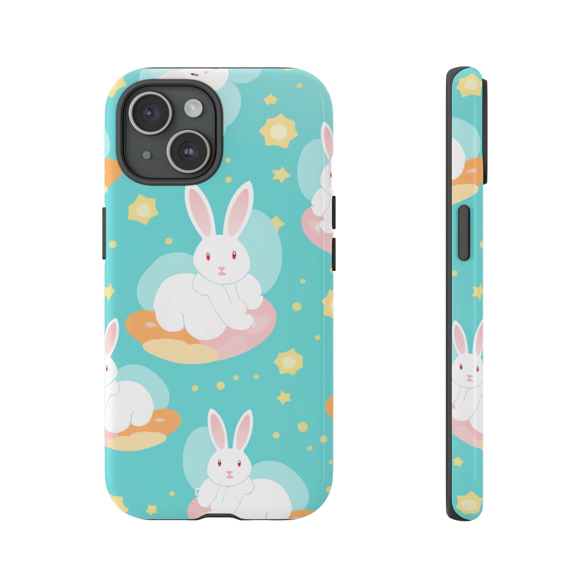 Bunnies Float Dreamily - iPhone Case