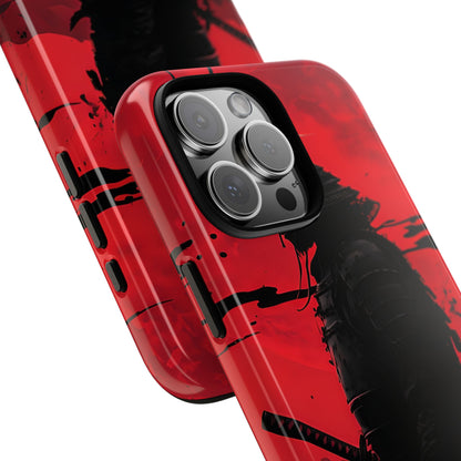 Red Samurai Shadow - iPhone Case