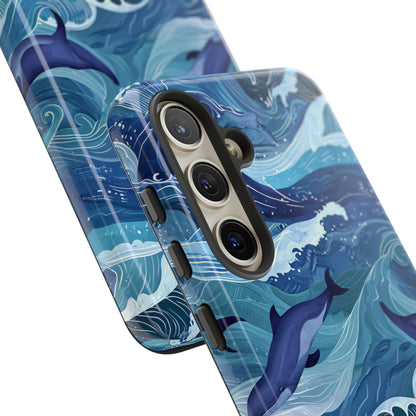 Dolphin Waves Samsung S24 Case - Tough