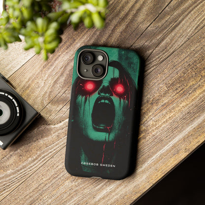 Haunting Glow of Gothic Eyes iPhone 15 - Tough Phone Case