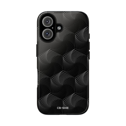 Geometric Spiral Illusion - iPhone Case