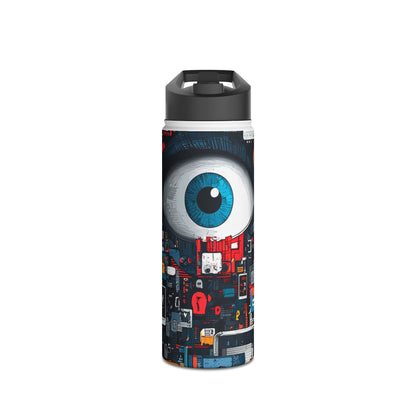 Blue Gaze Mosaic - Stainless Steel Water Bottle