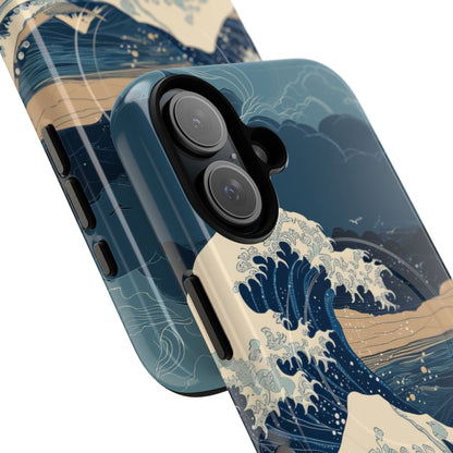 Cresting Blue Wave iPhone 16 Case - Tough+