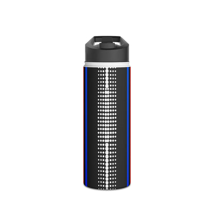 Tapered Dot Columns - Stainless Steel Water Bottle