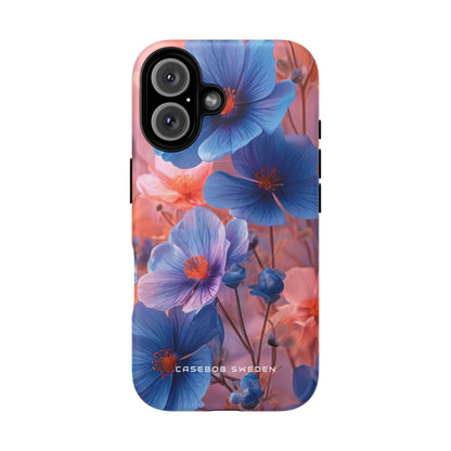 Harmonious Blooming Blues and Pinks iPhone 16 | Tough+ Phone Case