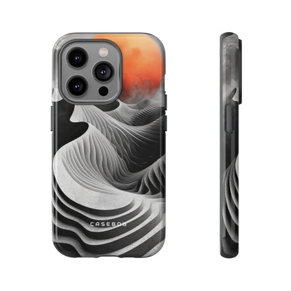 Orange Moon Illusion - Protective Phone Case