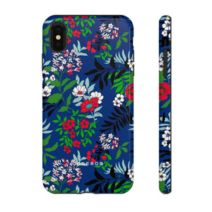 Blue Art Flowerfield - Protective Phone Case