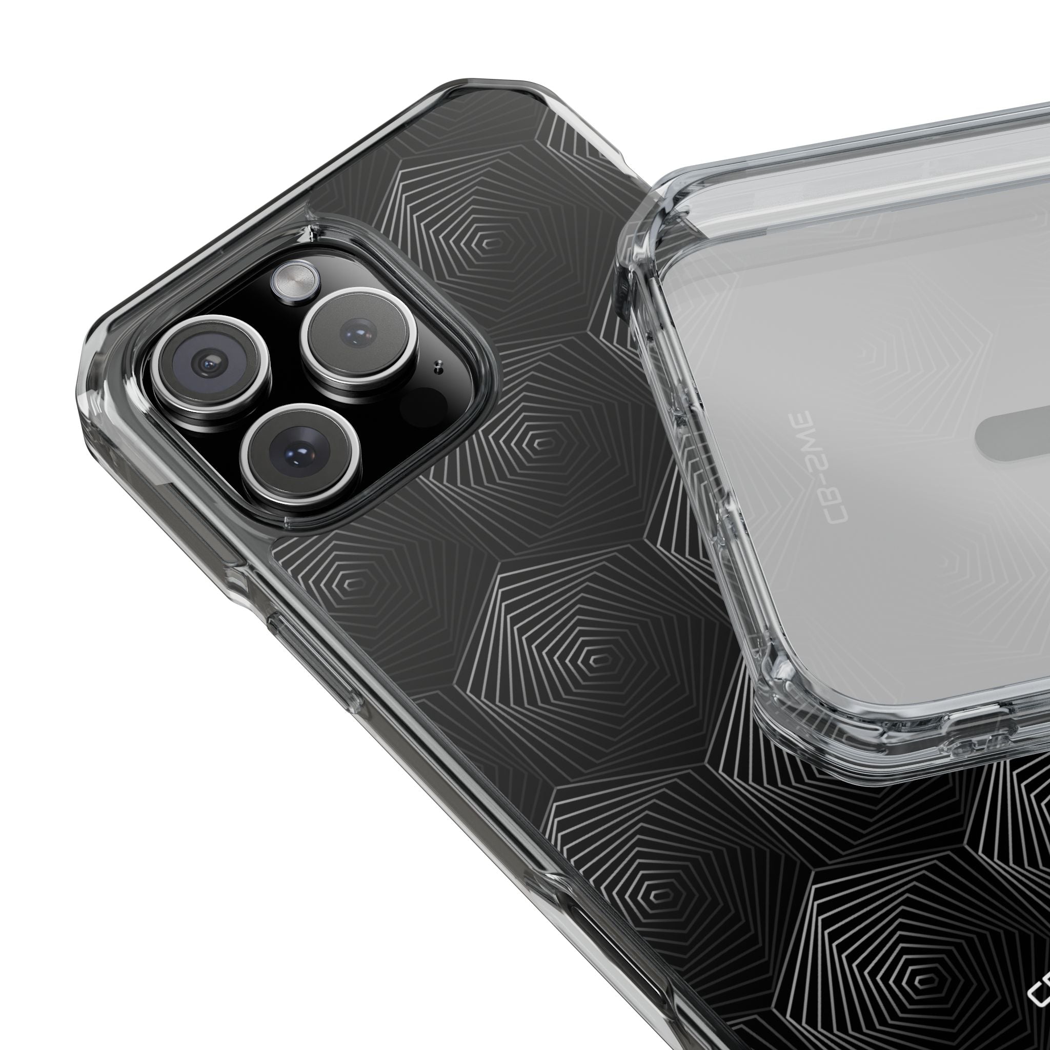 Geometric Spiral Illusion iPhone Case - Impact