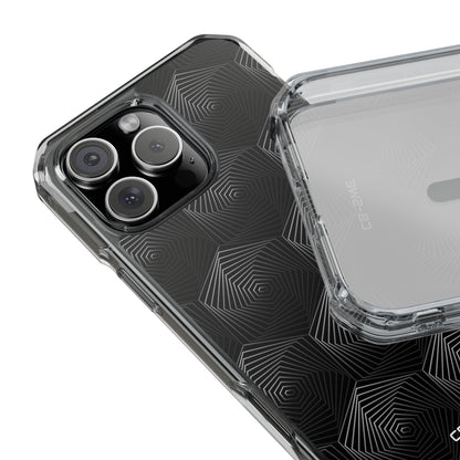 Geometric Spiral Illusion iPhone Case - Impact