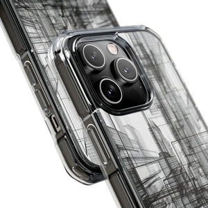 Architectural Maze - Phone Case for iPhone (Clear Impact - Magnetic)