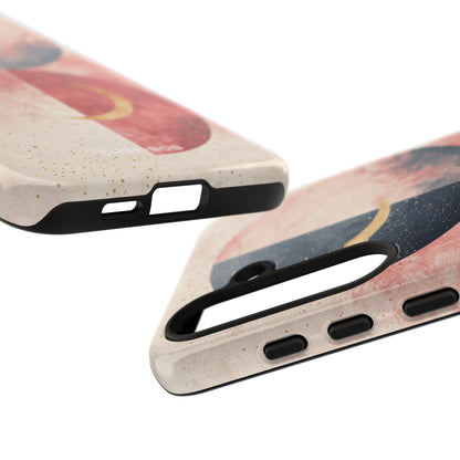 Golden Crescent Circles Samsung S24 Plus Case - Tough