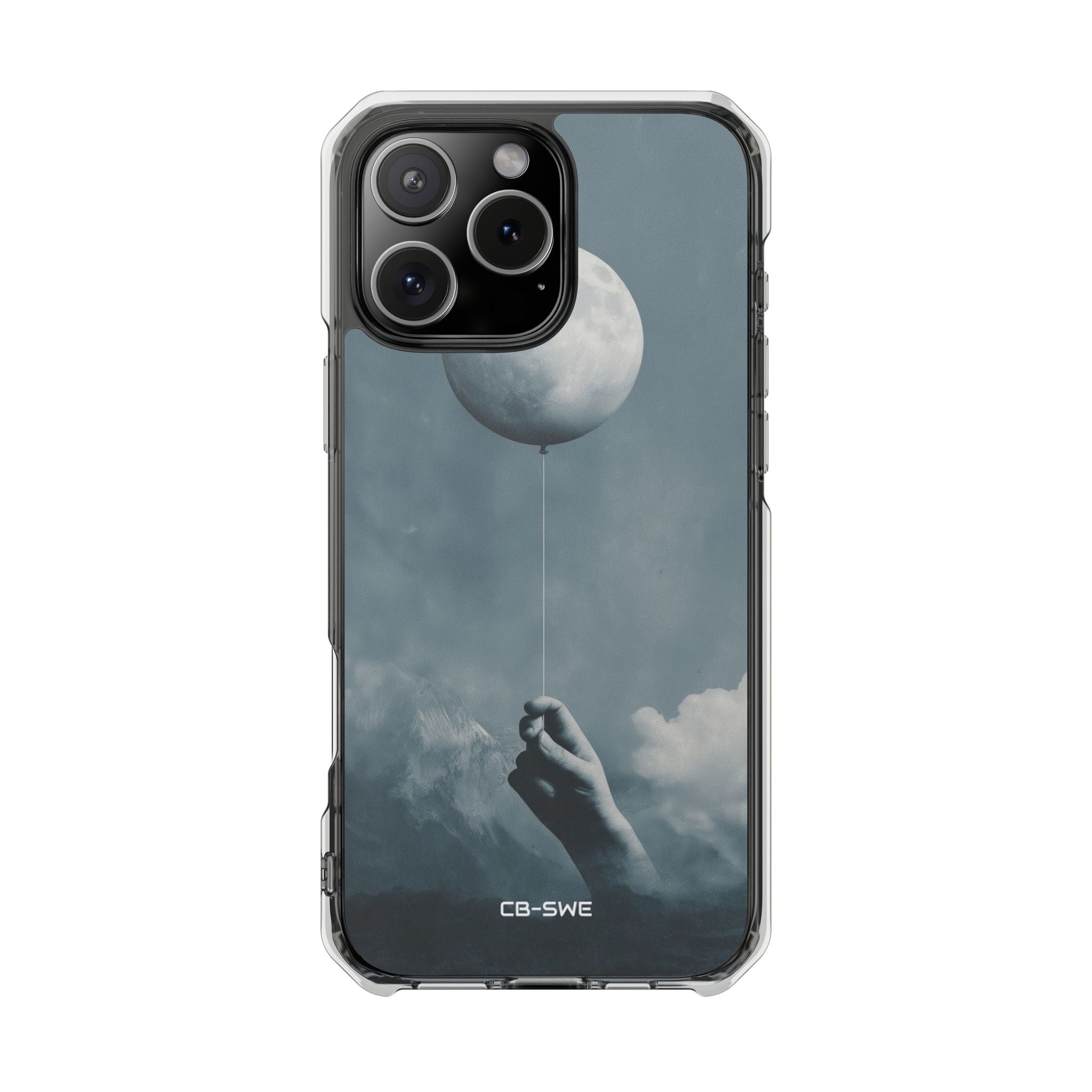 Moon Cradled Softly iPhone Case - Impact