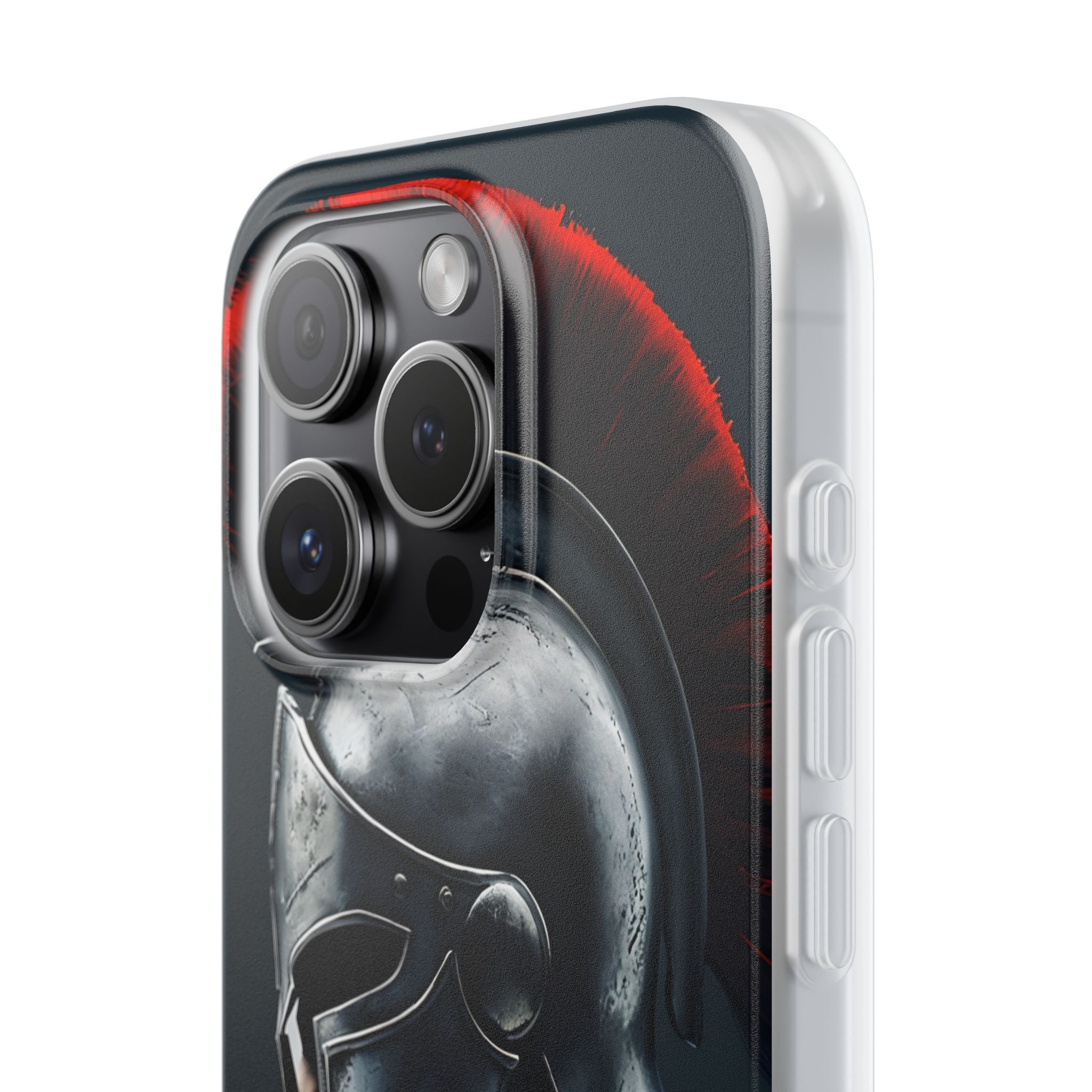 Silver Centurion iPhone 15 Pro Case - Soft