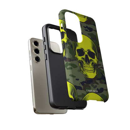 Neon Skull Camo Samsung S23 Case - Tough