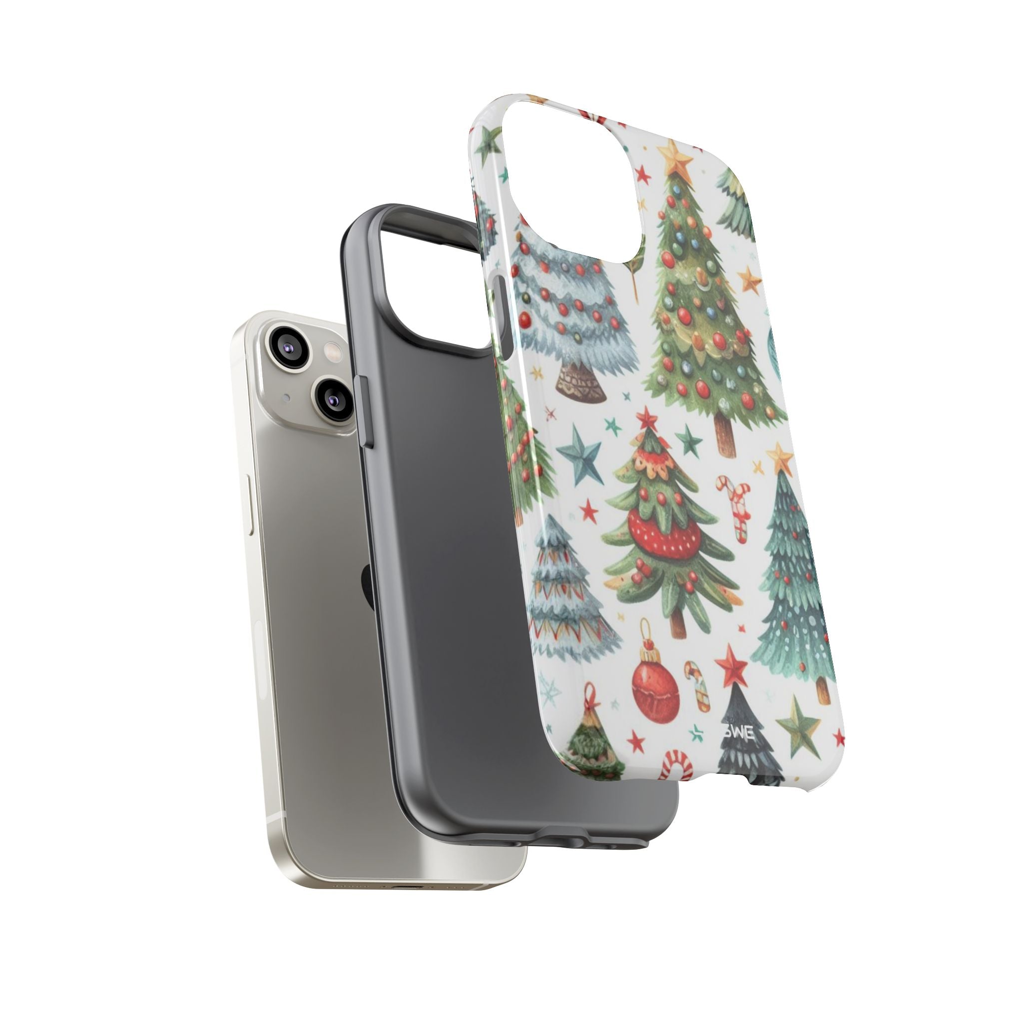 Whimsical Trees Sparkle - iPhone Case
