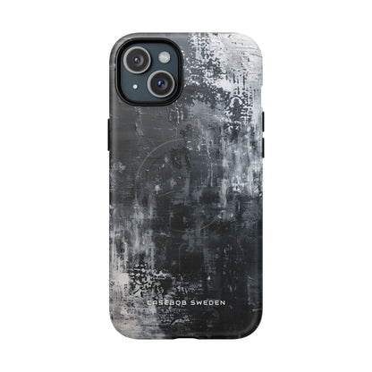 Textured Monochrome Blossom iPhone 15 | Tough+ Phone Case