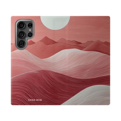 White Orb Dunes - Samsung S23 Ultra Case - Wallet