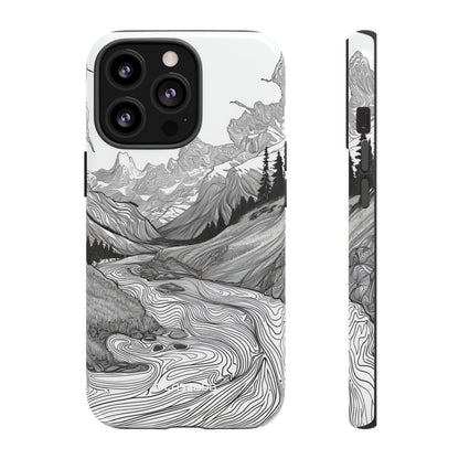 Monochrome Serenity | Protective Phone Case for iPhone