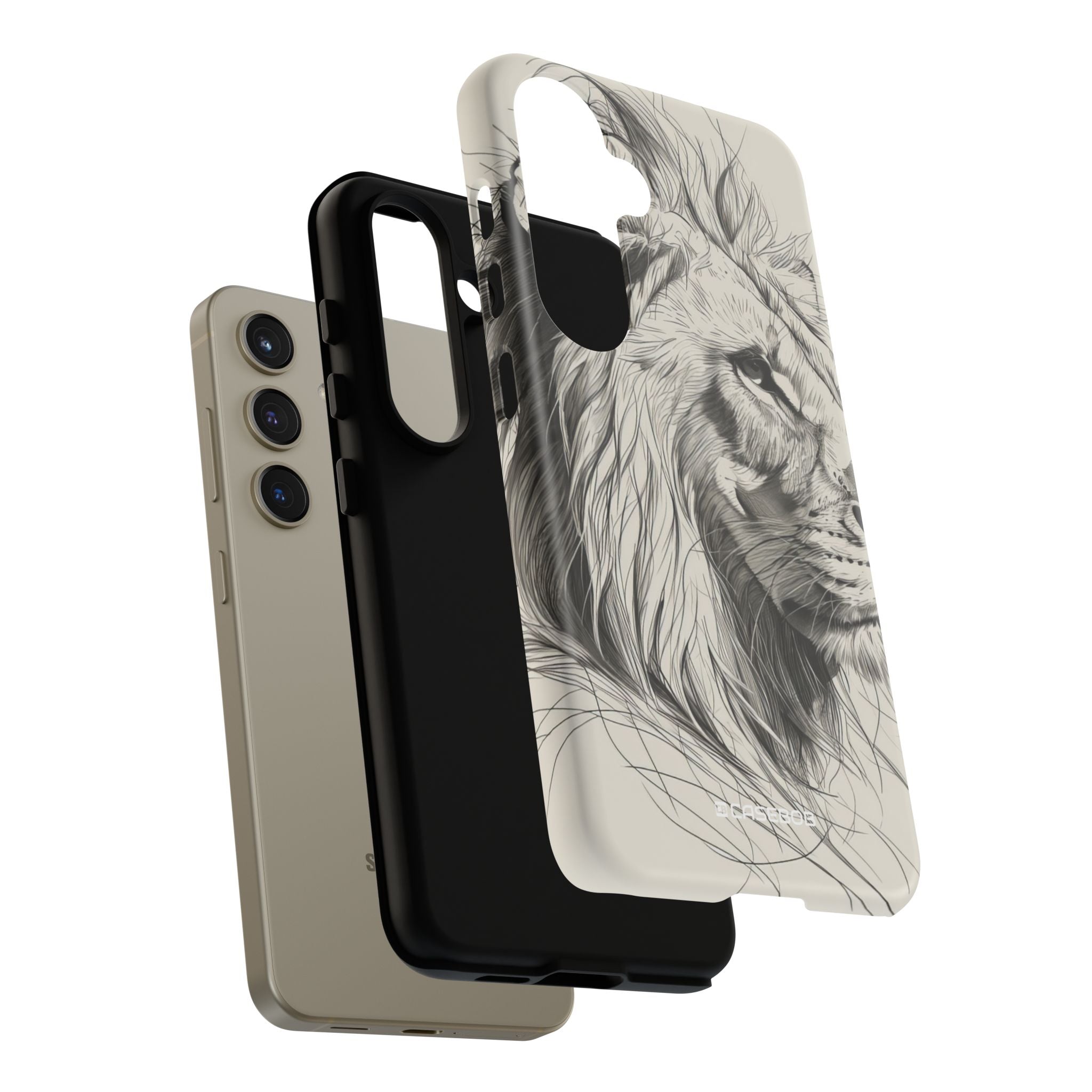 Majestic Lion: Minimalist Elegance - For Samsung S24