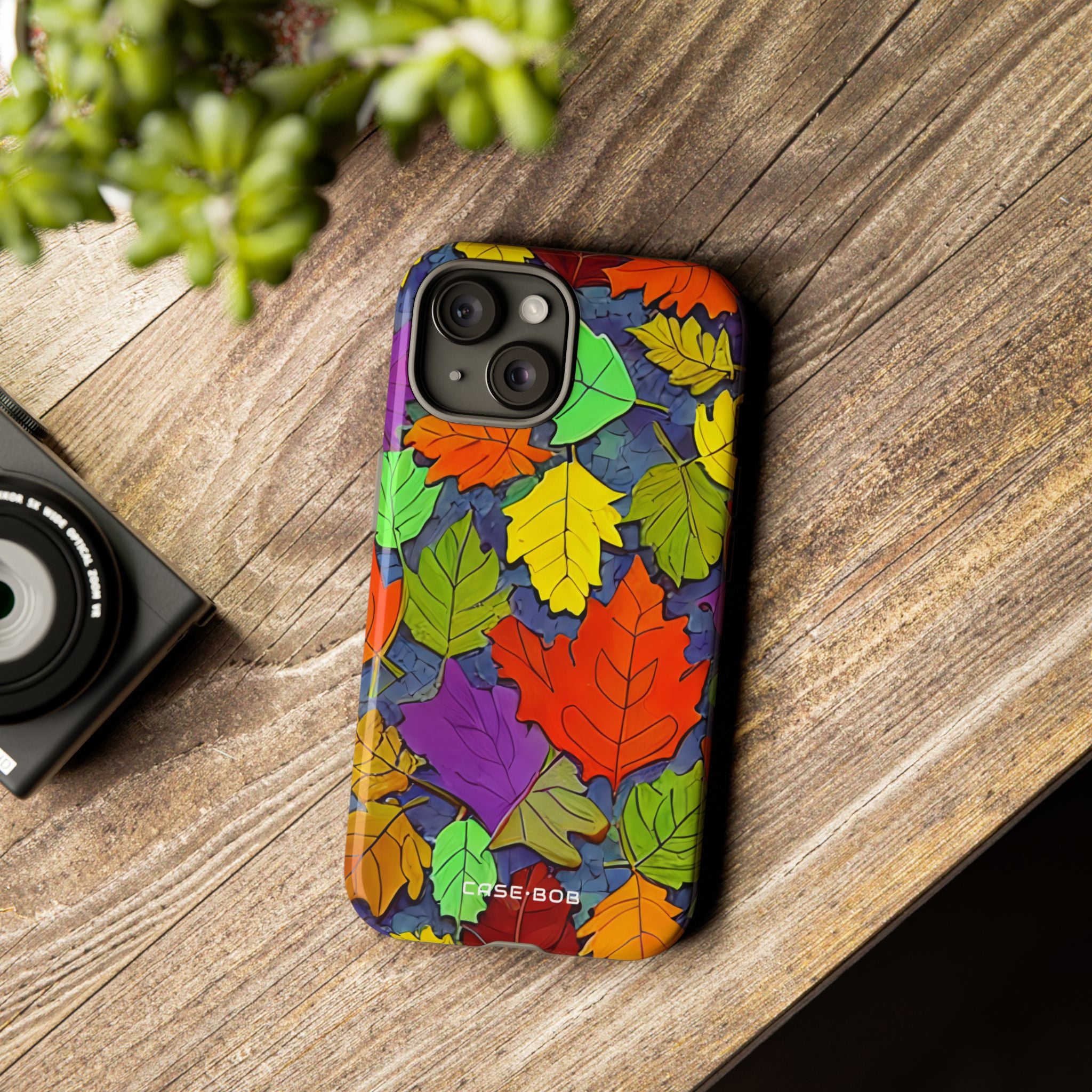 Vivid Leafburst iPhone 15 Case - Tough