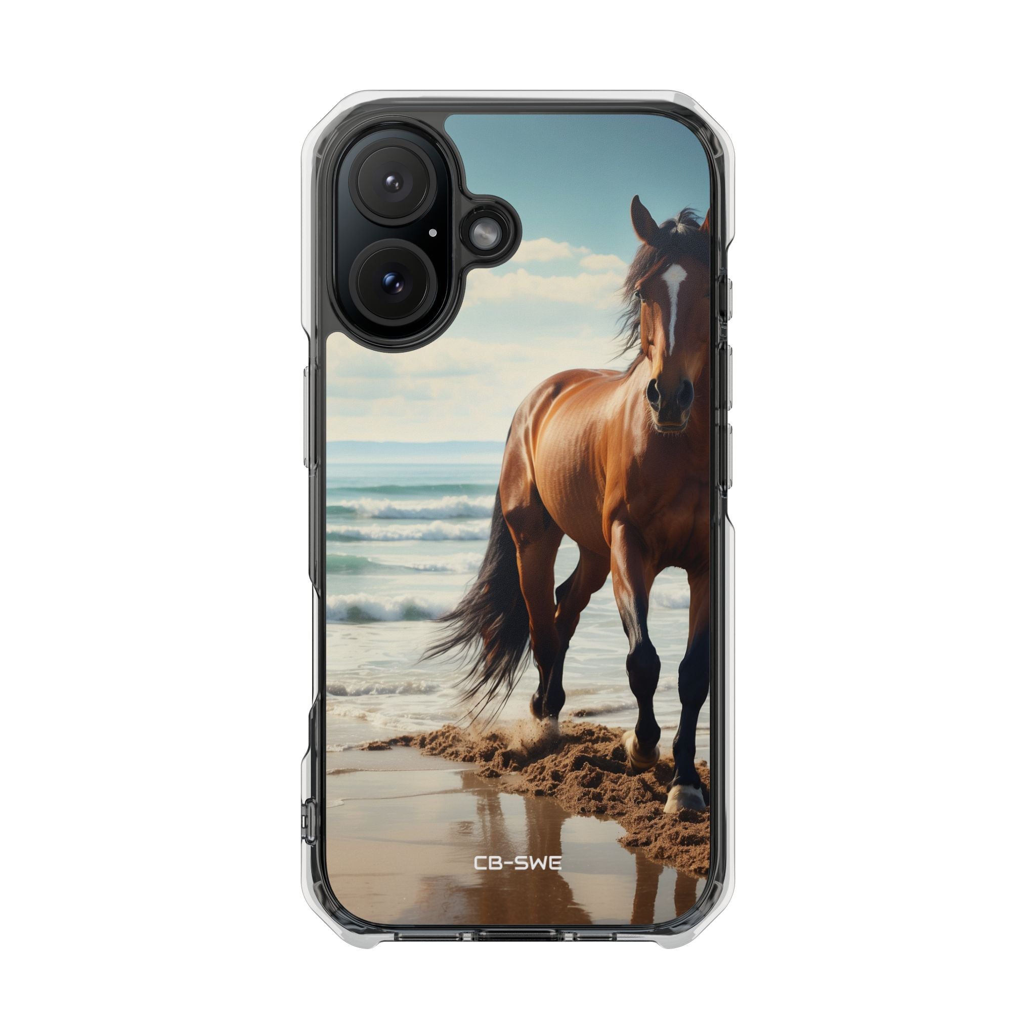 Horse Gallops Shoreline iPhone Case - Impact