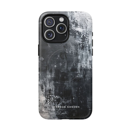 Textured Monochrome Blossom iPhone 15 | Tough+ Phone Case