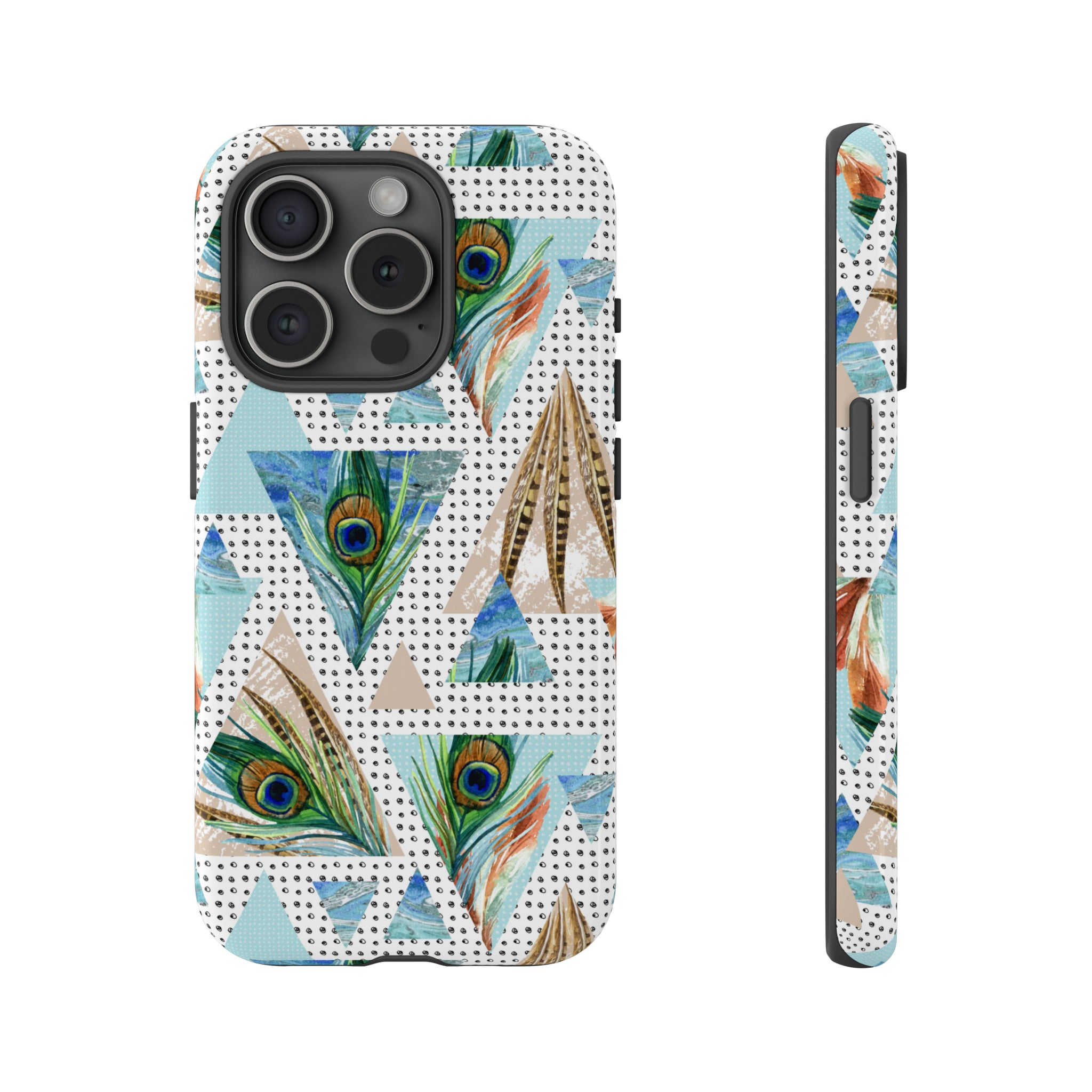 Peacock Feathers - Protective Phone Case