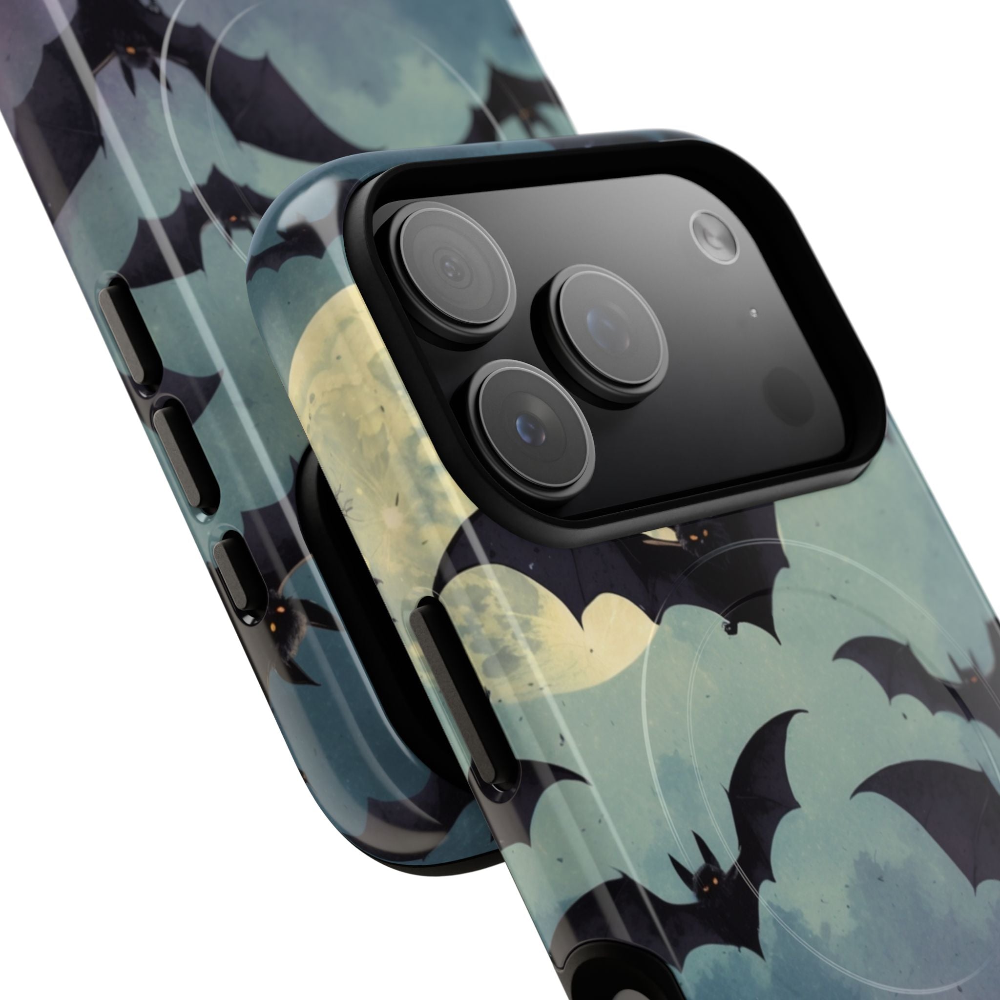 Glowing Bat Swarm iPhone 17 Pro Case - Tough+