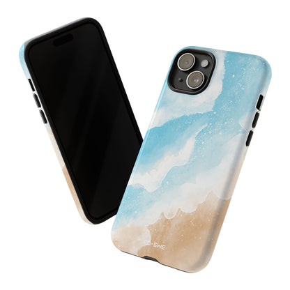 Serene Coastal Whispers - iPhone Case