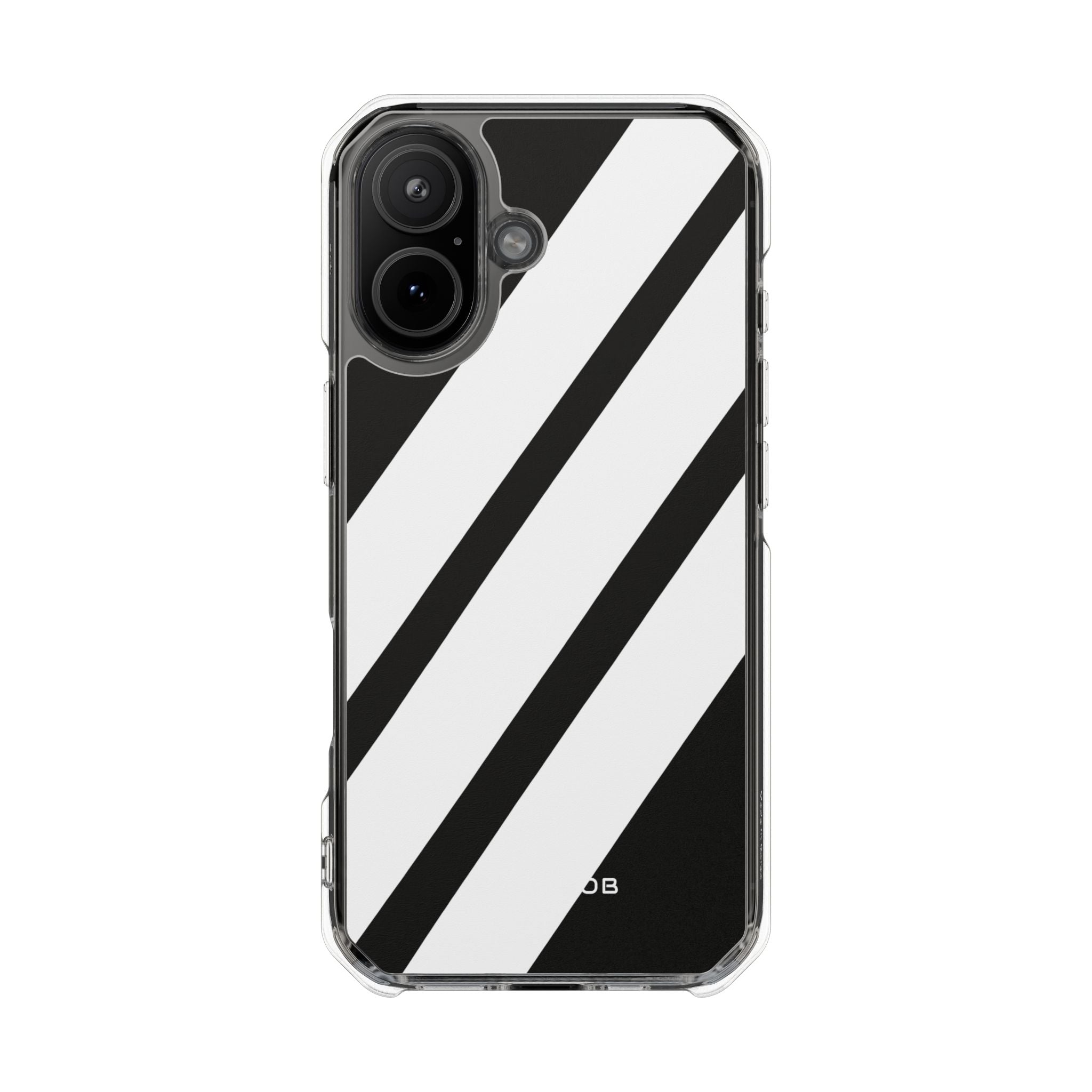 Diagonal Bands Contrast iPhone 17 Case - Impact