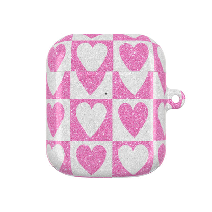 Glitter Heartgrid - AirPods Case