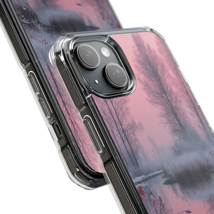 Pink Serenity Case - Clear Impact iPhone 15 Phone Case