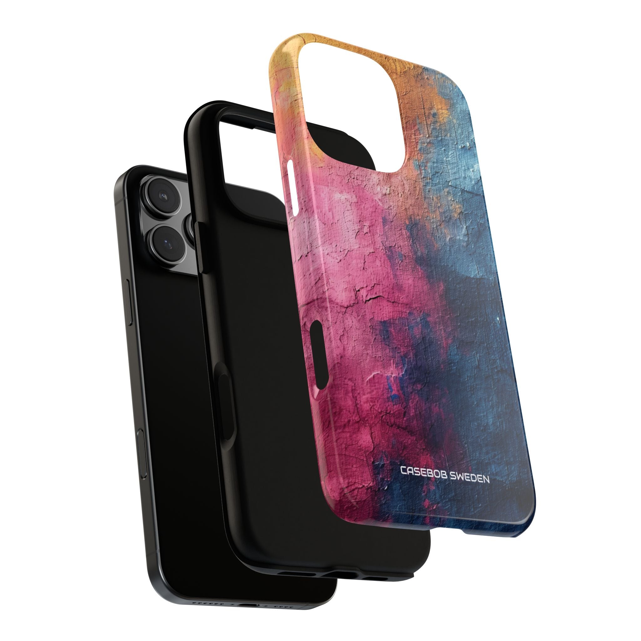 Blue Pink Abstract - Tough iPhone 16 Phone Case