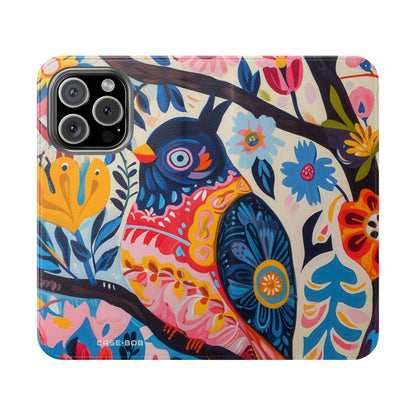 Ornate Owl Bloom - iPhone 16 Pro Case - Wallet