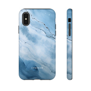 Light Navy Marble - Protective Phone Case