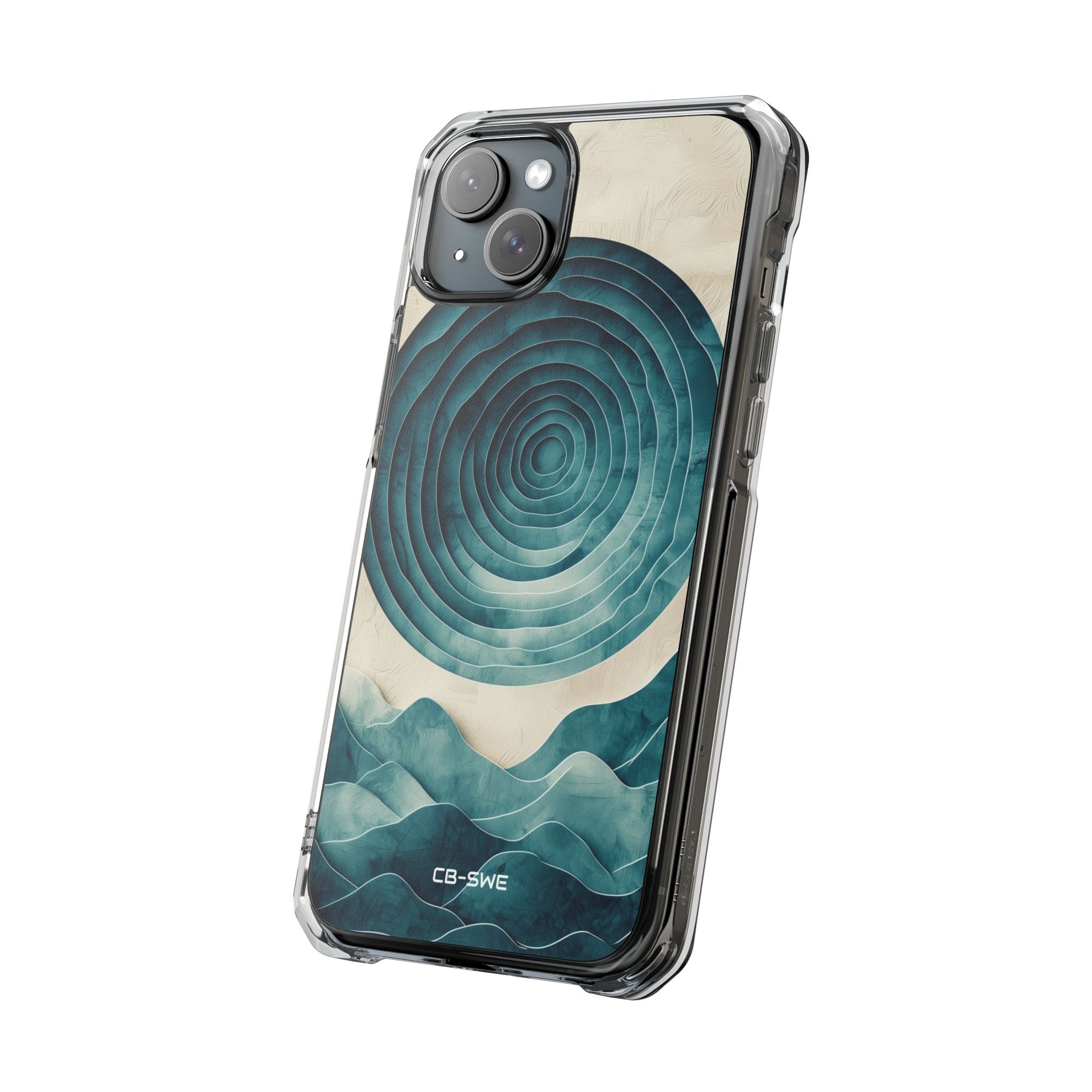 Waves Embrace Circles iPhone Case - Impact
