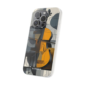 Cello-Abstraktion | Flexible Handyhülle für iPhone