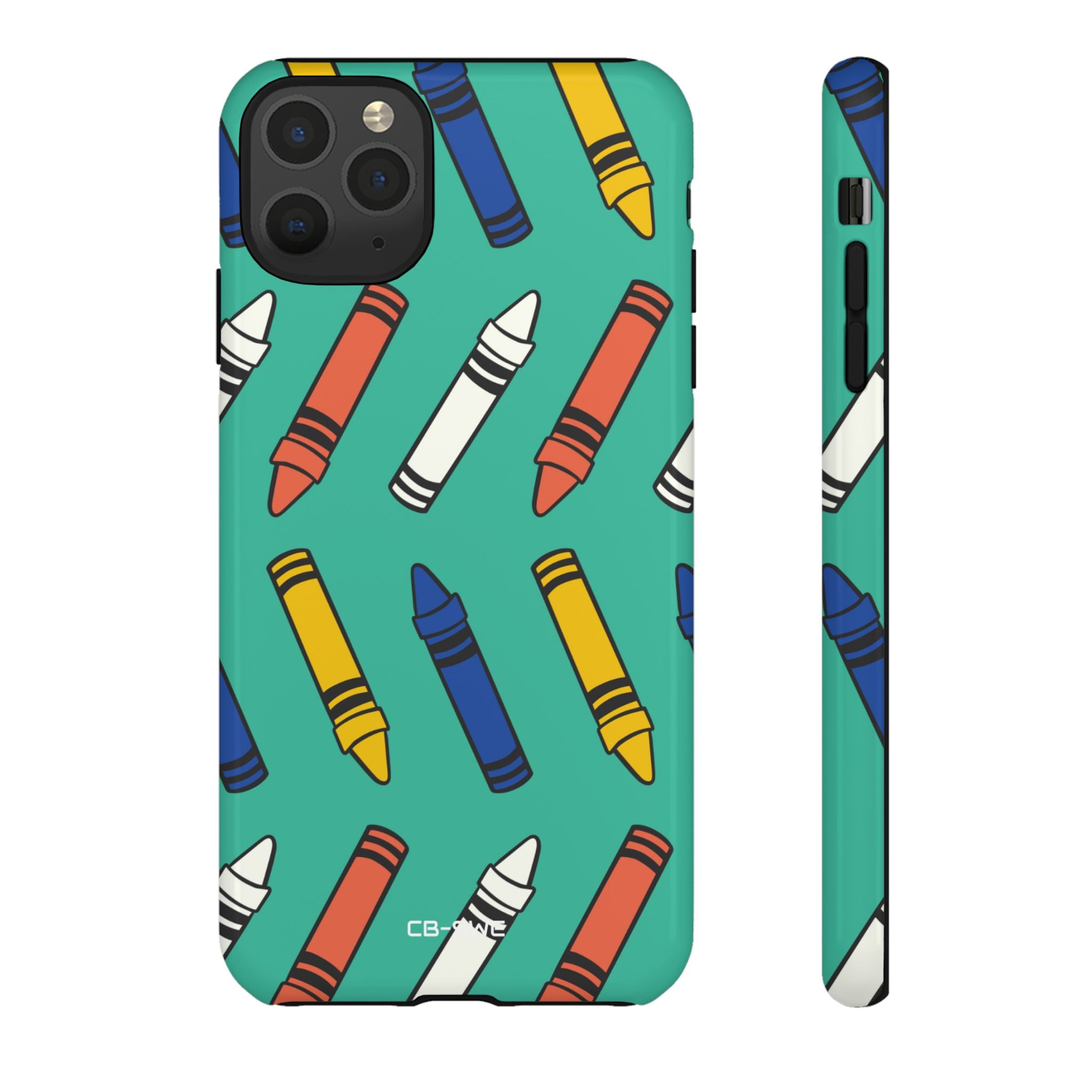 Crayons Dance Playfully - iPhone Case