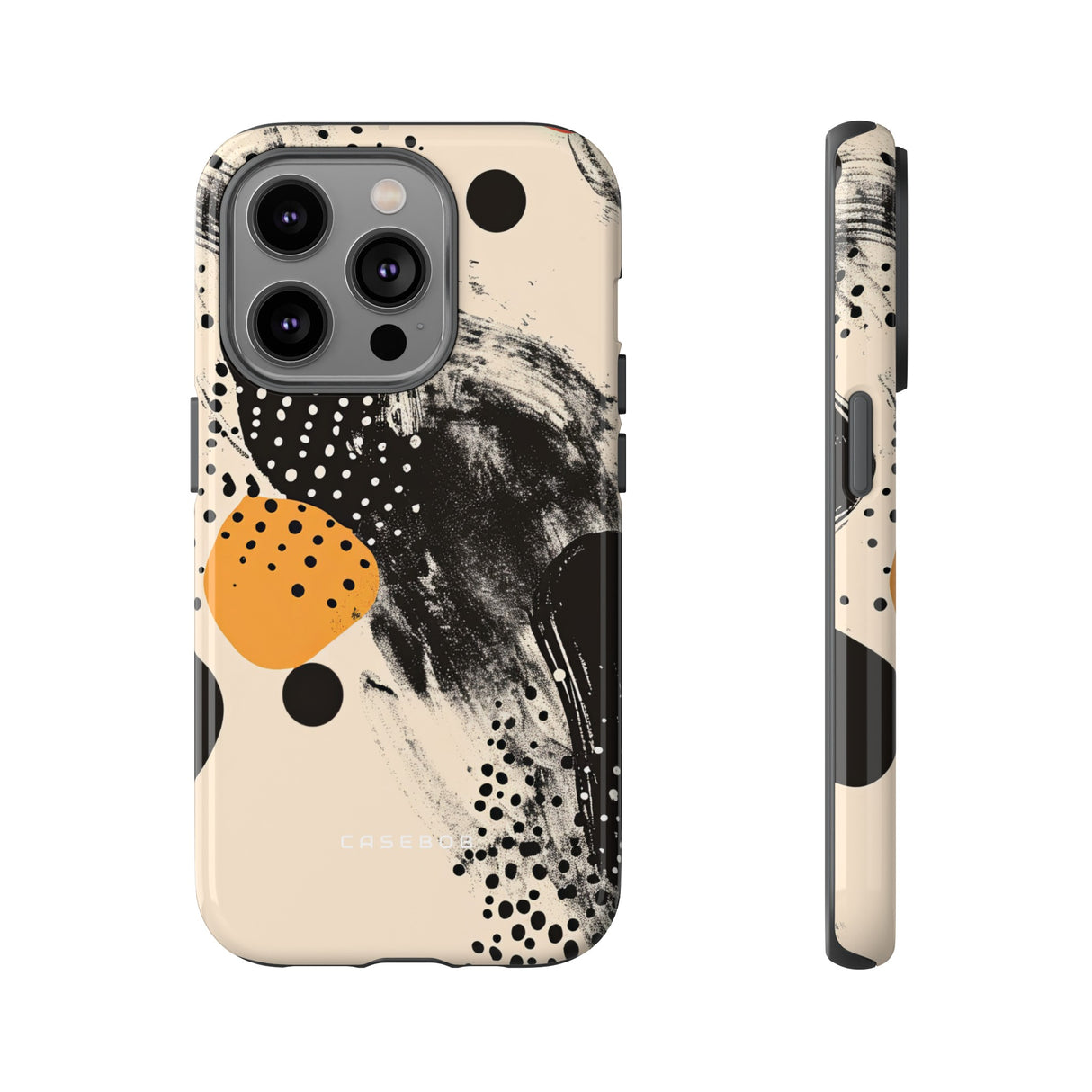 Black Dot Elegance - Schutzhülle fürs Telefon