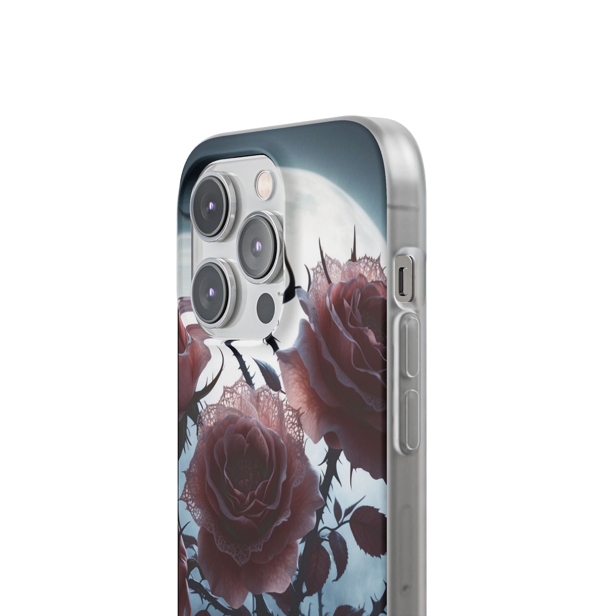 Luminous Rose Thorns iPhone 14 Pro Case - Soft
