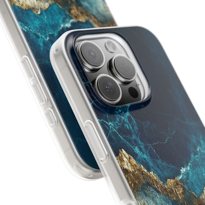 Jagged Gold Split iPhone 16 Pro Case - Soft