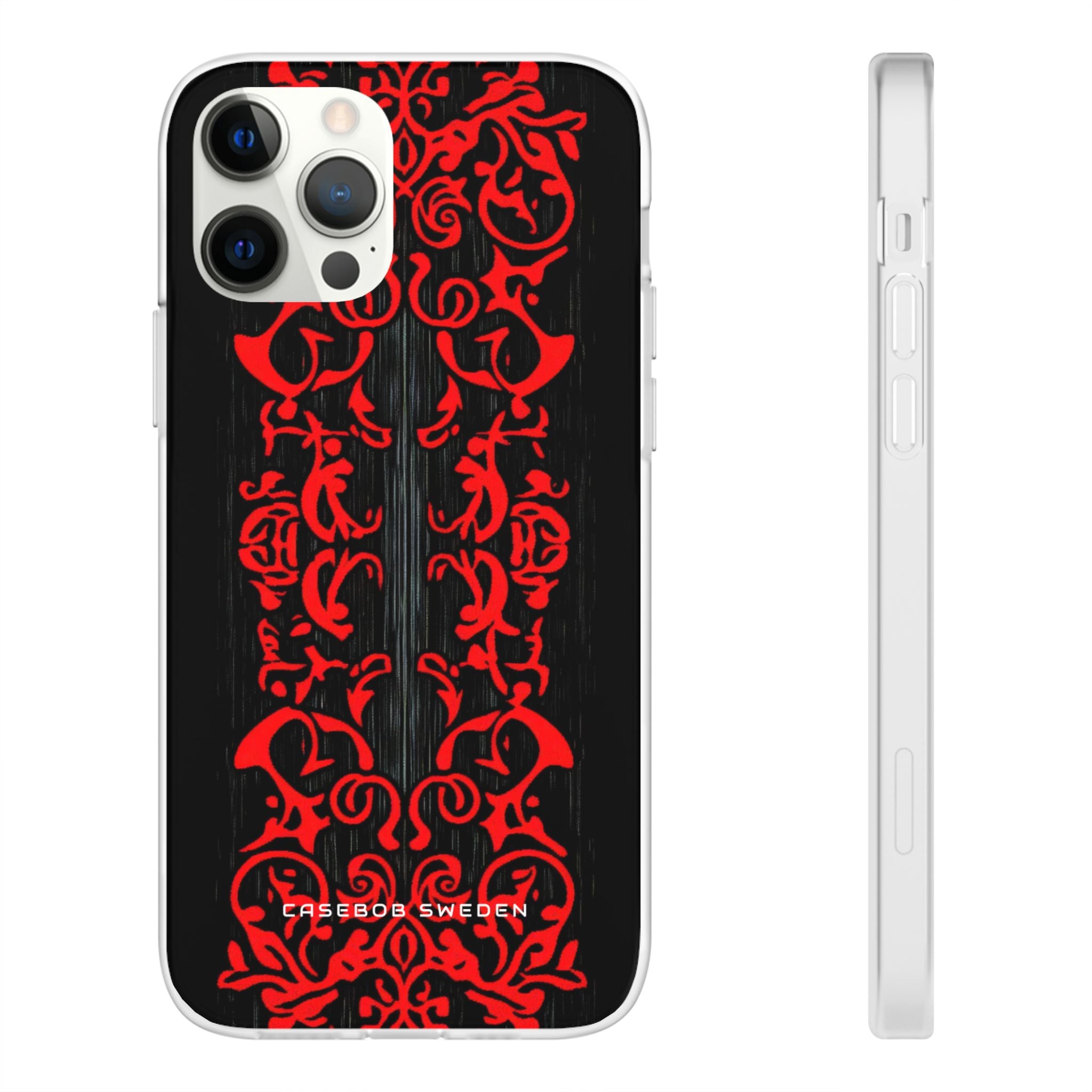 Gothic Crimson Symmetry iPhone 12 - Flexi Phone Case