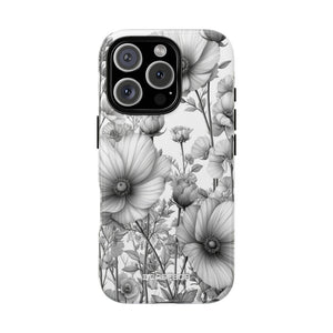 Grayscale Botanical Elegance - for iPhone 16