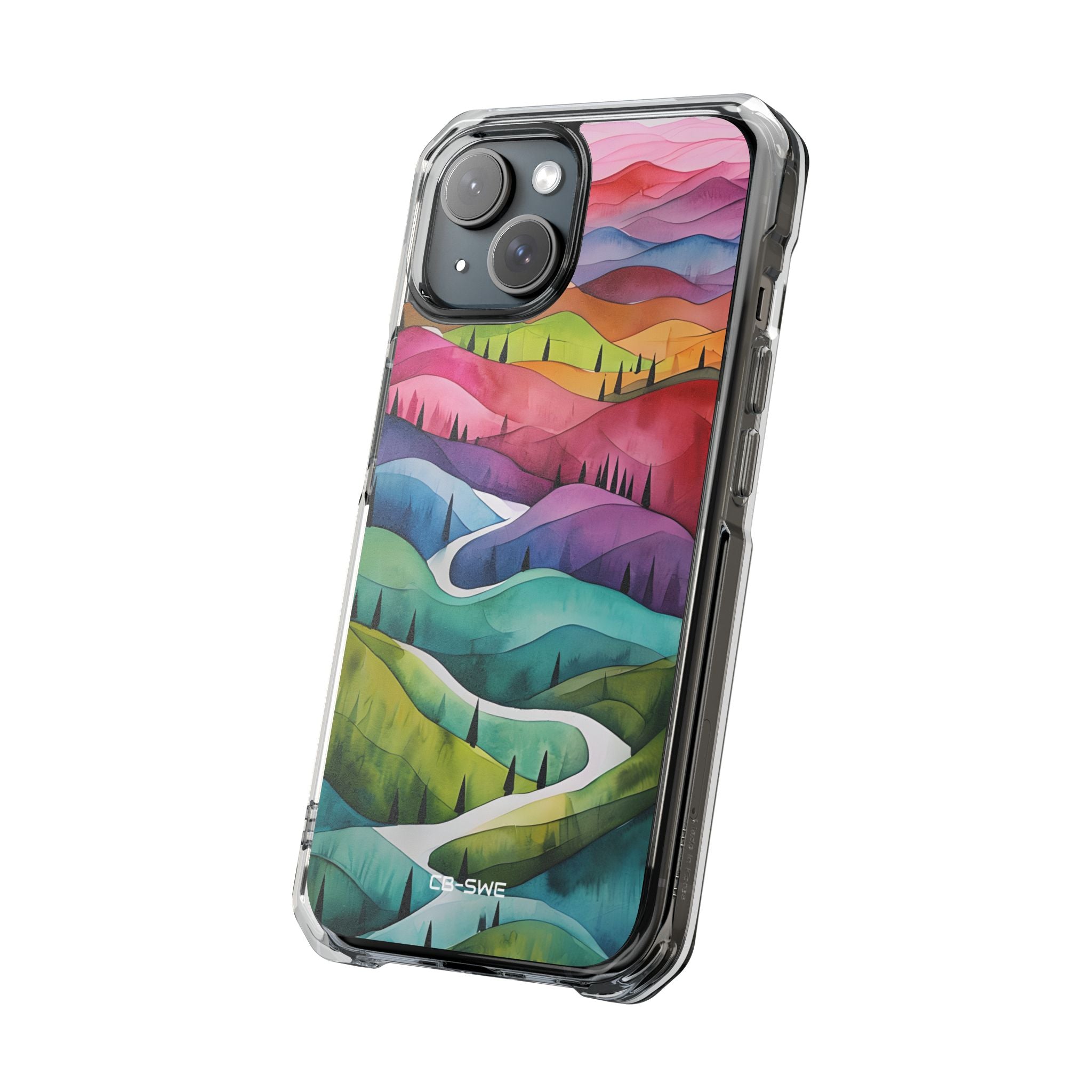 Whimsical Colorful Valleys iPhone Case - Impact